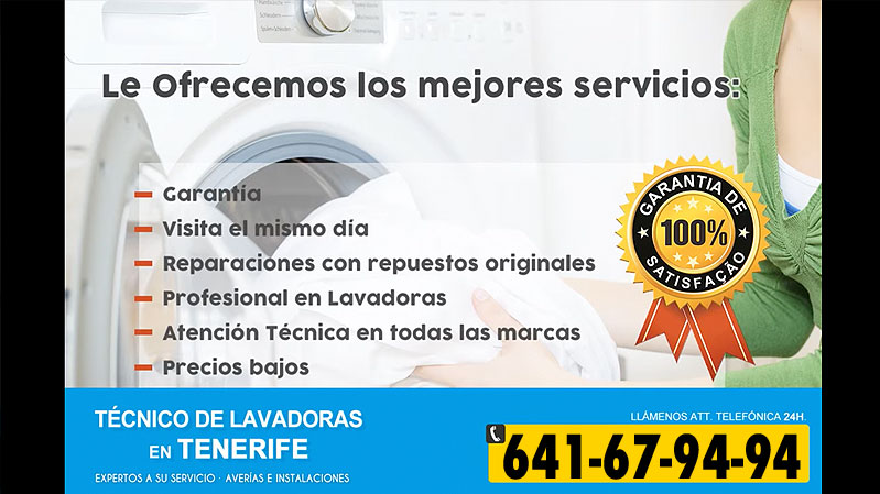 telefono tecnico de lavadoras en tenerife